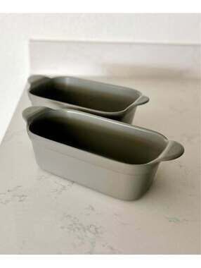 OUR PLACE Non-Toxic Ceramic Bakeware Side Bake + Loaf Pan – Char